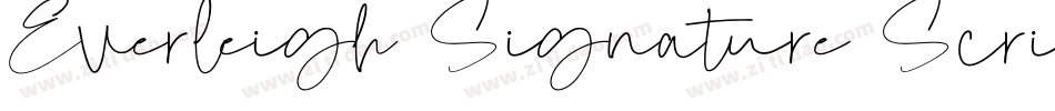 Everleigh Signature Script字体转换